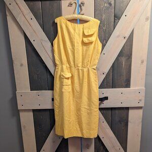 Elaine Terry Vintage Yellow Mini Dress | 1960s | Size S